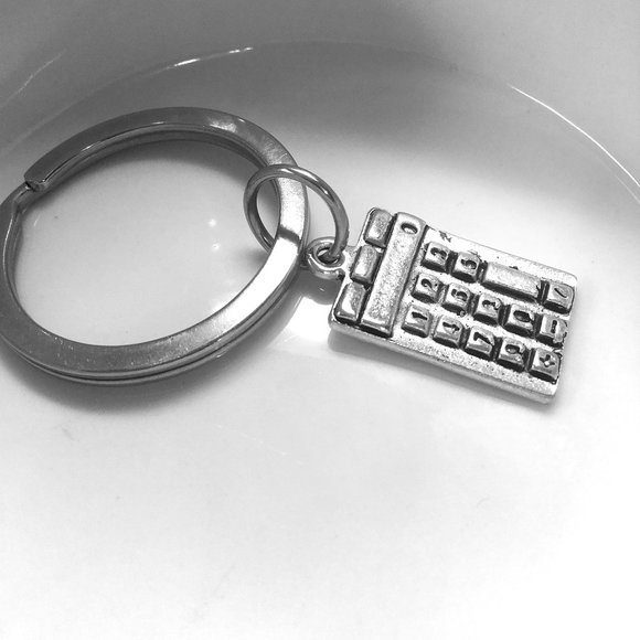 Miniature Calculator Math Calculus Lover School Graduation Gift keyring keychain - Picture 3 of 3